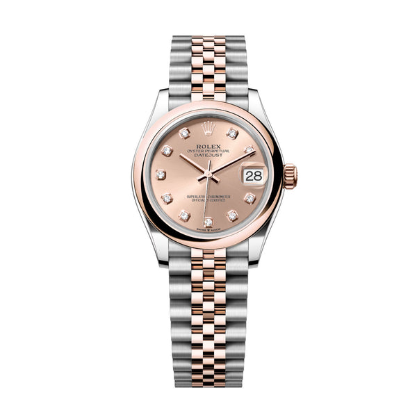 Rolex Datejust 31 278241-0024 Rosé Diamond Dial Jubilee Bracelet Watch