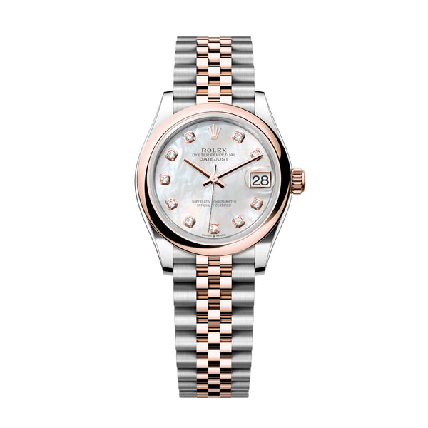 Rolex Datejust 31 278241-0026 White Mother-of-Pearl Diamond Dial Jubilee Bracelet