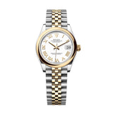 Rolex Datejust 31 278243-0002 White Dial Yellow Rolesor Jubilee Bracelet Watch