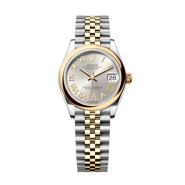 Rolex Datejust 31 278243-0004 Silver Diamond Dial Yellow Rolesor Jubilee Watch