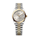 Rolex Datejust 31 278243-0020 Silver Diamond-Set Dial Yellow Rolesor Jubilee Watch