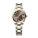 Rolex Datejust 31 278243-0021 Dark Grey Diamond Dial Yellow Rolesor Oyster Watch