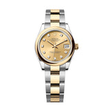 Rolex Datejust 31 278243-0025 Champagne Diamond Dial Yellow Rolesor Oyster Watch