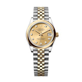 Rolex Datejust 31 278243-0026 Champagne Diamond Dial Yellow Rolesor Jubilee Watch