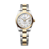 Rolex Datejust 31 278243-0027 White Mother-of-Pearl Diamond Dial Yellow Rolesor Oyster Watch