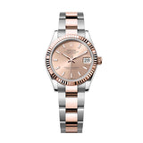 Rolex Datejust 31 278271-0009 Rosé Dial Fluted Bezel Oyster Bracelet Watch