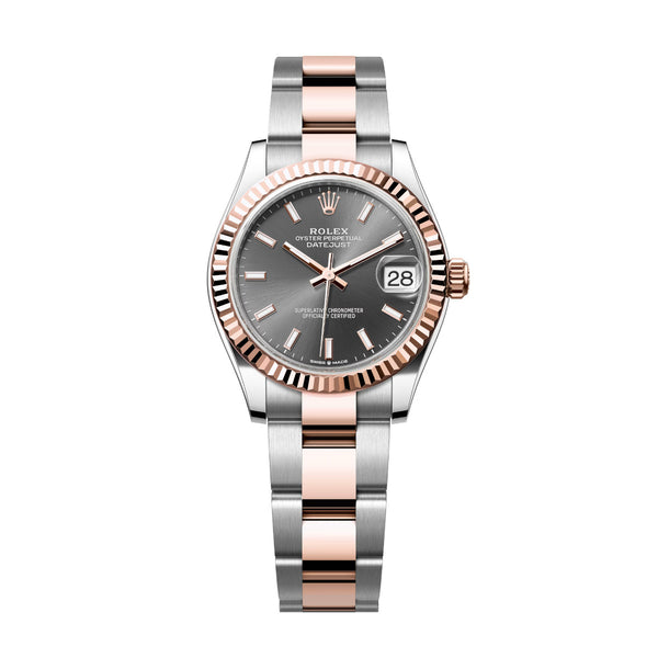 Rolex Datejust 31 278271-0017 Slate Dial Fluted Bezel Oyster Bracelet Watch