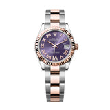 Rolex Datejust 31 278271-0019 Aubergine Diamond Dial Fluted Bezel Oyster Bracelet Watch