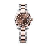 Rolex Datejust 31 278271-0027 Chocolate Diamond Dial Fluted Bezel Oyster Bracelet Watch
