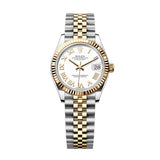 Rolex Datejust 31 278273-0002 White Roman Numeral Dial Yellow Rolesor Jubilee Watch