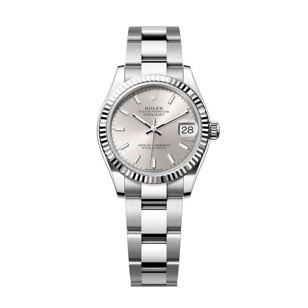 Rolex Datejust 31 278274-0011 Silver Dial Fluted Bezel Oyster Bracelet White Rolesor