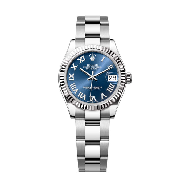 Rolex Datejust 31 Reference 278274-0033 Bright Blue Dial White Rolesor Oyster Bracelet