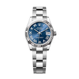 Rolex Datejust 31 Reference 278274-0033 Bright Blue Dial White Rolesor Oyster Bracelet