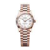 Rolex Datejust 278275-0019 31mm White Roman Numeral Dial Fluted Bezel President Bracelet