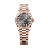 Rolex Datejust 31 278285RBR-0027 Slate Dial Diamond Bezel President Bracelet 31mm