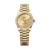 Rolex Datejust 31 278288RBR-0022 Champagne Dial Diamond Bezel President Bracelet