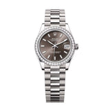 Rolex Datejust 31 278289RBR-0014 Dark Grey Dial 18kt White Gold President Watch