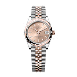 Rolex Datejust 31 278341RBR-0010 Rosé Dial Diamond Bezel Jubilee Bracelet