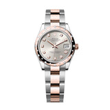 Rolex Datejust 31 278341RBR-0015 Silver Diamond-Set Dial Domed Diamond Bezel Oyster Bracelet