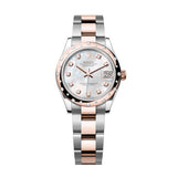 Rolex Datejust 31 278341RBR-0025 White Mother-of-Pearl Diamond Dial Oyster Bracelet