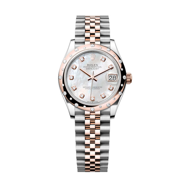 Rolex Datejust 31 278341RBR-0026 White Mother-of-Pearl Diamond Dial Jubilee Bracelet