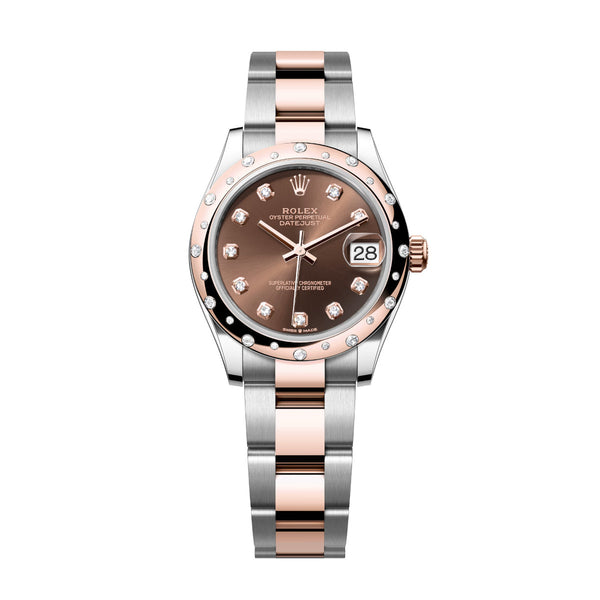 Rolex Datejust 31 278341RBR-0027 Chocolate Diamond Dial Oyster Bracelet
