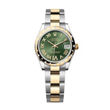 Rolex Datejust 31 278343RBR-0015 Olive Green Diamond Dial Yellow Rolesor Oyster