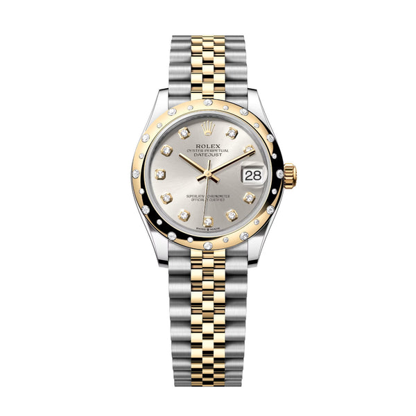 Rolex Datejust 31 278343RBR-0020 Silver Diamond Dial Yellow Rolesor Jubilee