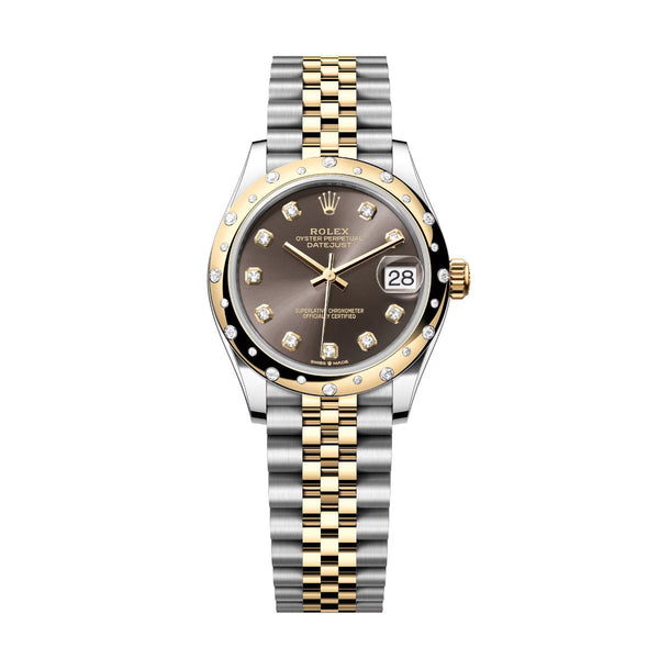 Rolex Datejust 31 278343RBR-0022 Dark Grey Diamond Dial Yellow Rolesor Jubilee