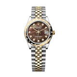 Rolex Datejust 31 278343RBR-0024 Black Mother-of-Pearl Diamond Dial Yellow Rolesor Jubilee Watch