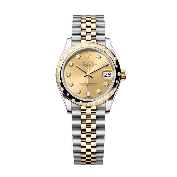 Rolex Datejust 31 278343RBR-0026 Champagne Diamond Dial Yellow Rolesor Jubilee Watch