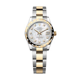 Rolex Datejust 31 278343RBR-0027 White Mother-of-Pearl Diamond Dial Yellow Rolesor Oyster
