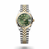 Rolex Datejust 278343RBR 31mm Green Dial Jubilee Steel and Yellow Gold