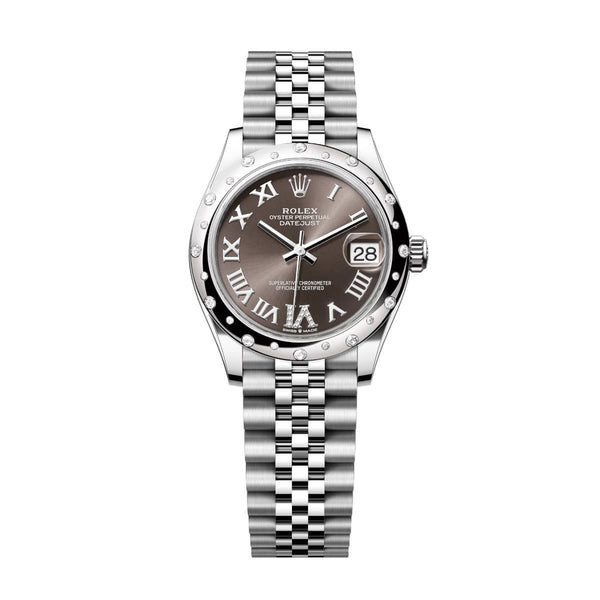 Rolex Datejust 31 278344RBR-0030 Dark Grey Diamond Dial Jubilee Watch