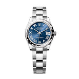 Rolex Datejust 31 278344RBR-0035 Bright Blue Dial Diamond Bezel White Rolesor Oyster Watch