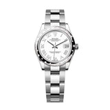 Rolex Datejust 31 278344RBR-0011 White Dial Diamond Bezel White Rolesor Oyster Watch