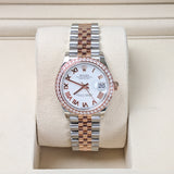Rolex Lady-Datejust 279381RBR-0021 28mm White Roman Dial Everose Rolesor Jubilee