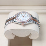 Rolex Lady-Datejust 279381RBR-0021 28mm White Roman Dial Everose Rolesor Jubilee