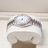 Rolex Lady-Datejust 279381RBR-0021 28mm White Roman Dial Everose Rolesor Jubilee