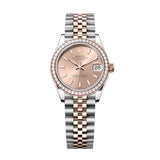 Rolex Datejust 31 278381RBR-0010 Rosé Dial Diamond-Set Bezel Jubilee Bracelet
