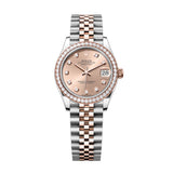 Rolex Datejust 31 278381RBR-0024 Rosé Dial Diamond-Set Bezel Jubilee Bracelet 31mm