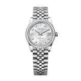 Rolex Datejust 31 278384RBR-0008 White Mother-of-Pearl Diamond Dial Jubilee Watch