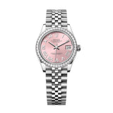 Rolex Datejust 31 278384RBR-0024 Pink Dial Diamond Bezel Jubilee Watch