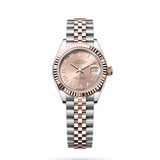 Rolex Lady-Datejust 279171-0025 28mm Rosé Dial Roman Numerals Jubilee Everose Rolesor