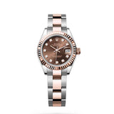 Rolex Lady-Datejust 279171-0012 28mm Chocolate Diamond Dial Everose Rolesor Oyster