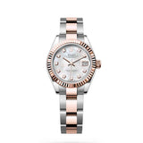 Rolex Lady-Datejust 279171-0014 28mm White Mother-of-Pearl Diamond Dial Everose Rolesor Oyster