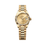 Rolex Lady-Datejust 279178-0022 Champagne Dial 28mm Yellow Gold President Bracelet