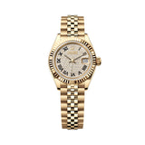 Rolex Lady-Datejust 279178-0032 28mm Yellow Gold Diamond-Paved Dial Jubilee Bracelet