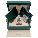 Rolex Lady-Datejust 279384RBR-0018 Dark Grey Diamond Dial 28mm Oyster