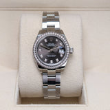 Rolex Lady-Datejust 279384RBR-0018 Dark Grey Diamond Dial 28mm Oyster
